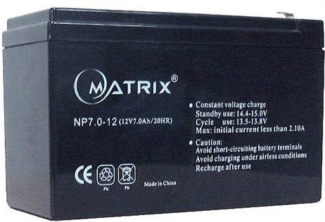 Matrix SLA Battery Battery Rechargeable Battery / Chargers Selangor, Malaysia, Kuala Lumpur (KL), Puchong Supplier, Supply, Manufacturer, Distributor, Retailer | IWE Components Sdn Bhd