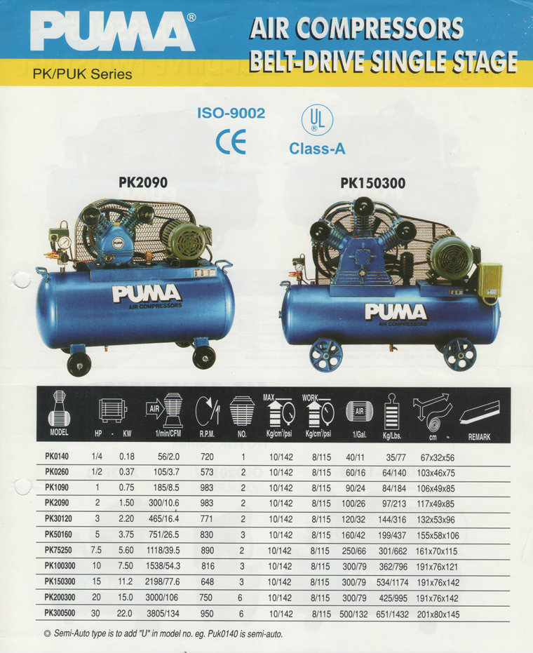 puma compressor catalogue