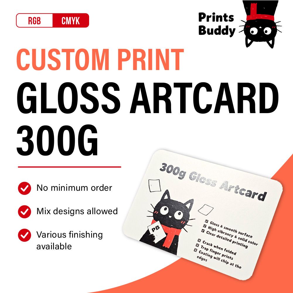 300gsm Gloss Artcard