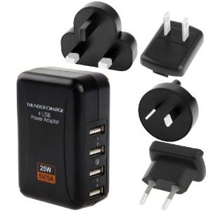 Thunder-Charge 4 USB Travel Power Adapter Battery / Chargers Assemblies Puchong, Selangor, Kuala Lumpur (KL), Malaysia. Supplier, Suppliers, Supply, Supplies | E Atlantic Components (M) Sdn Bhd