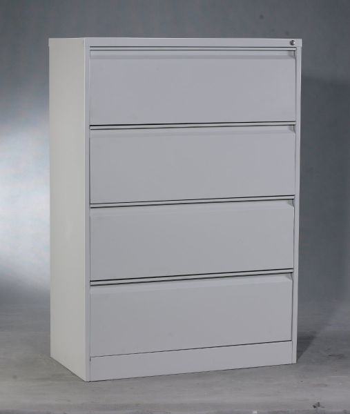 Lateral 4 Drawers Light Grey (Steel) Cabinet Johor Bahru (JB) Supplier, Suppliers, Supply, Supplies | Click & Order