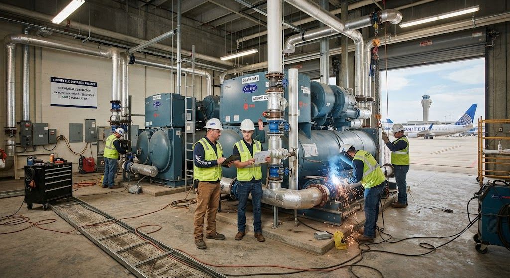 Airport chiller plant installation contractor