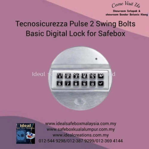 Tecnosicurezza Pulse 2 Swing Bolts Basic Digital Lock for Safebox