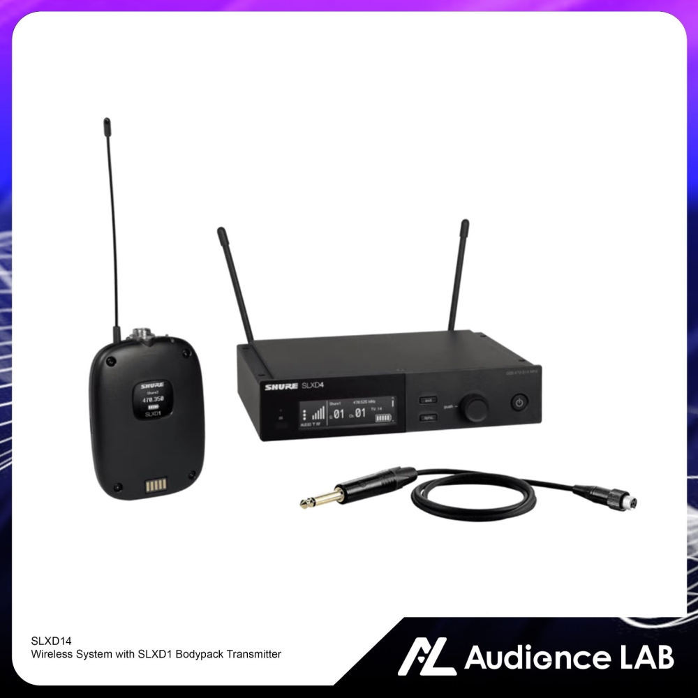 SHURE SLXD14 Wireless System with SLXD1 Bodypack Transmitter