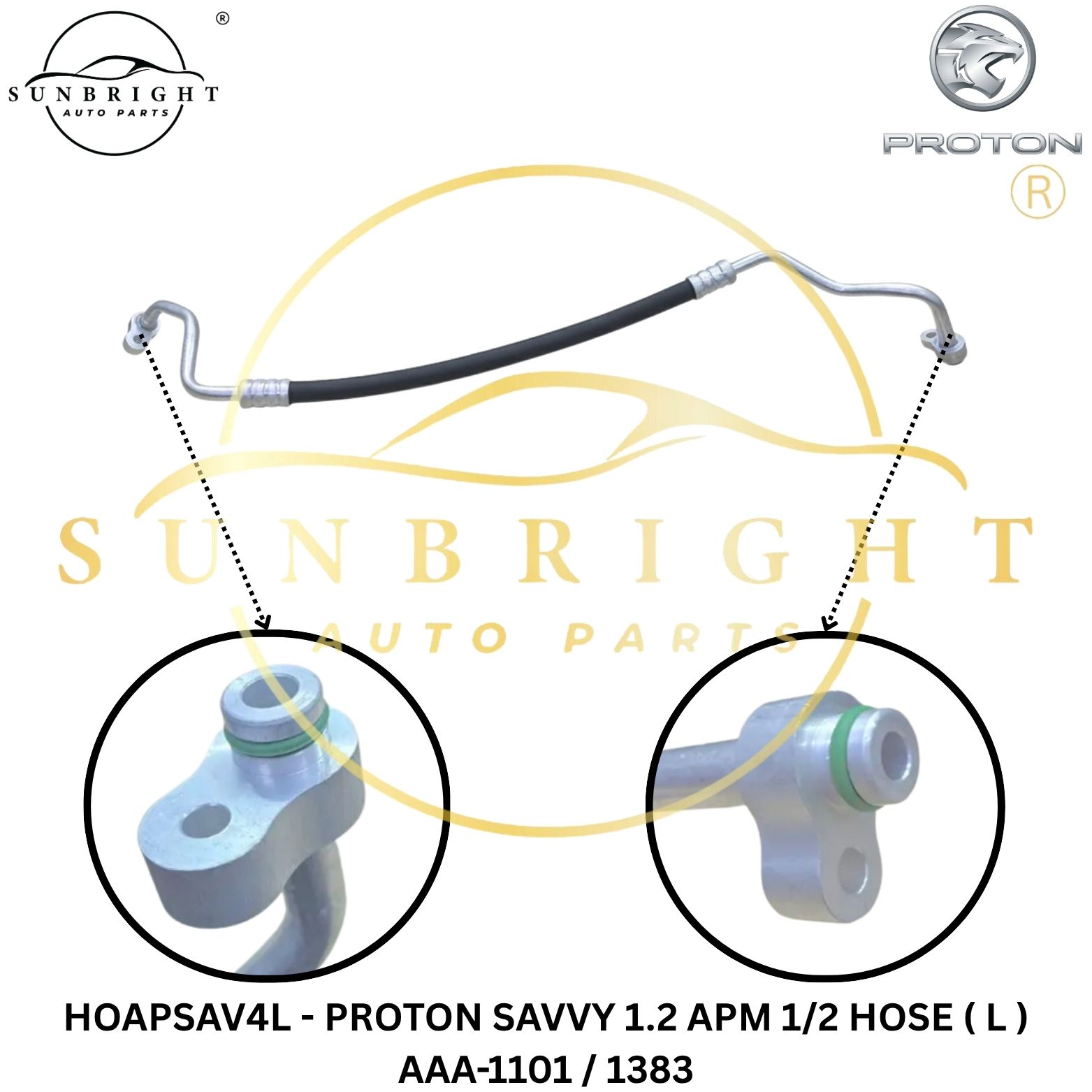 HOAPSAV4L - PROTON SAVVY APM 1/2 HOSE ( L ) AAA-1101 / 1383