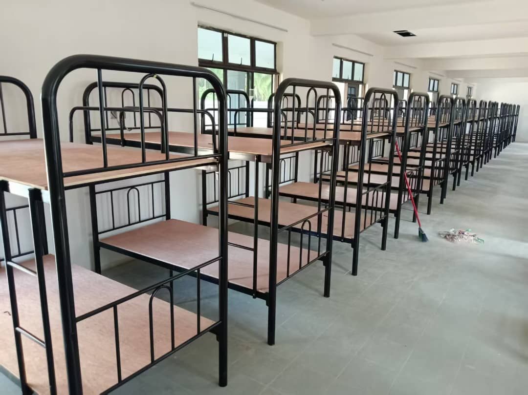 Heavy Duty Splitable Double Decker Metal Bed | Hostel Bunk Bed with Plywood Base | JTK Standard Worker Dormitory Bed Malaysia | Deliver Asrama, Kem Tentera, UPKAT, Penang,Perlis,Kedah, Selangor, Perak