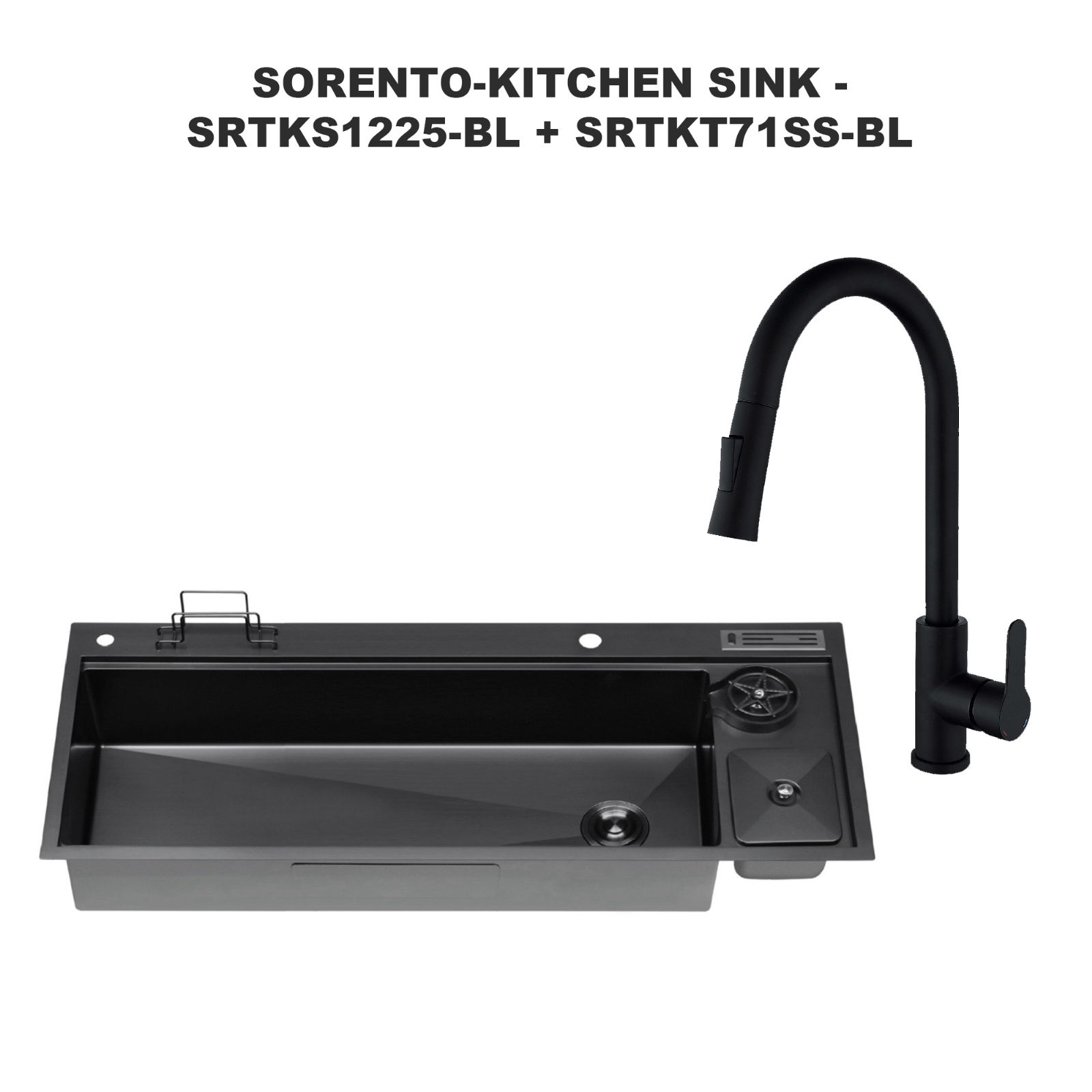 SORENTO KITCHEN SINK SRTKS1225-BL + SRTKT71SS-BL