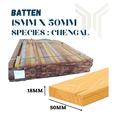 Batten 18mm x 50mm - Chengal