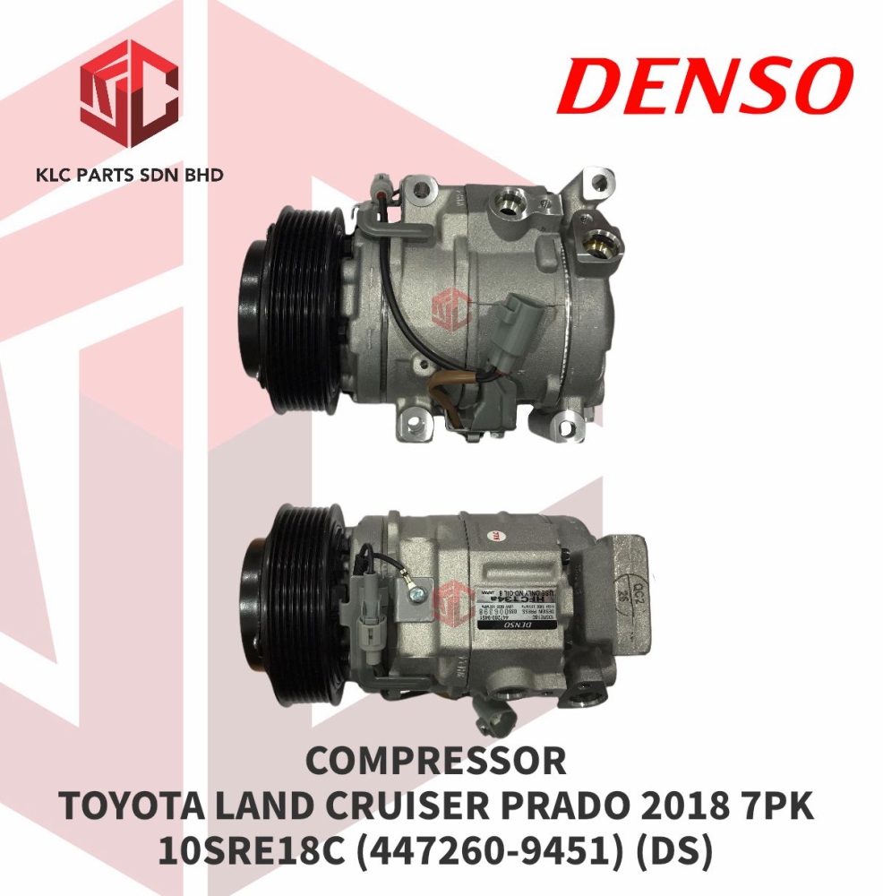 COMPRESSOR TOYOTA LAND CRUISER PRADO 2018 7PK 10SRE18C 447260 9451 compressor-toyota-land-cruiser-prado-2018-7pk-10sre18c-447260-9451