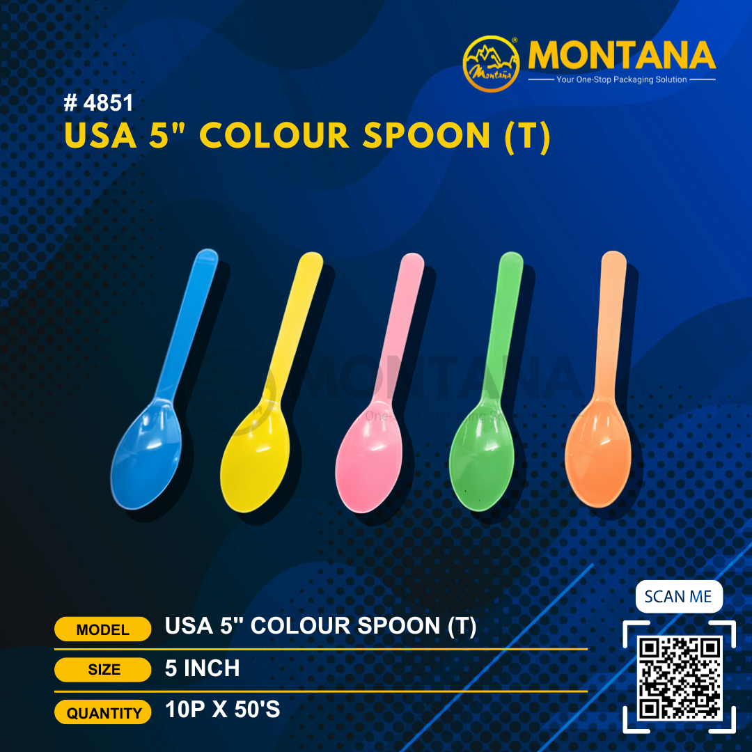 (4851) USA 5" COLOUR SPOON (T)