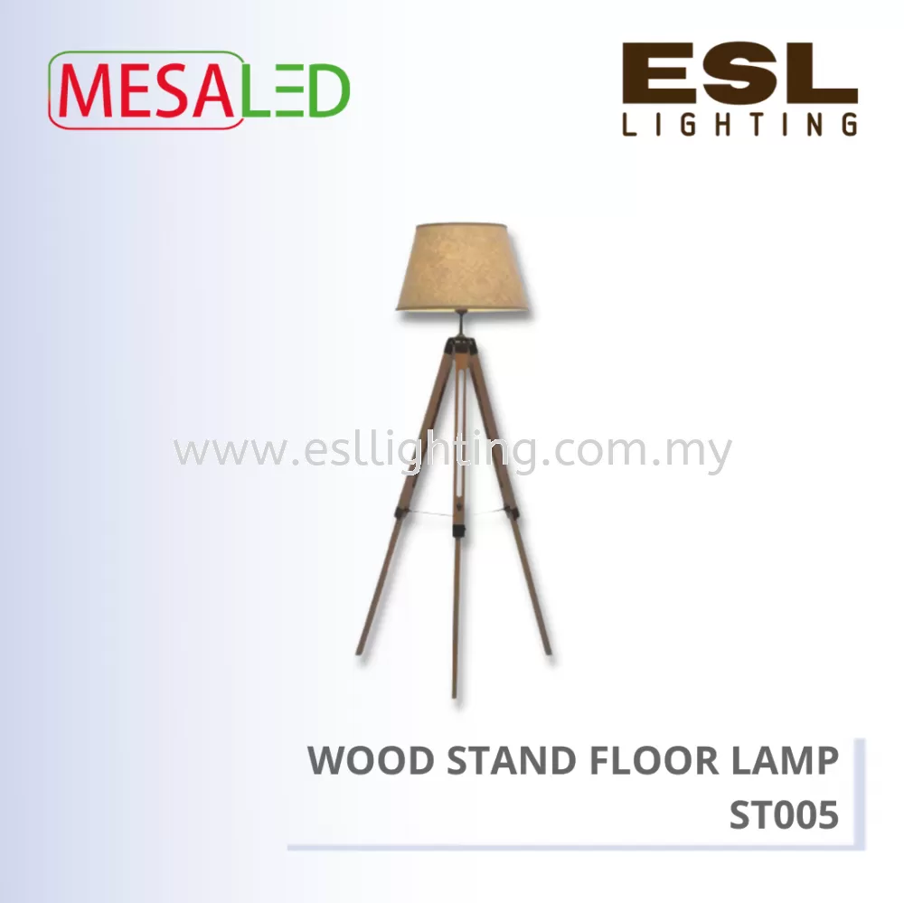 MESALED WOOD STAND FLOOR LAMP - ST005