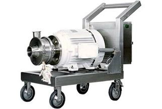 inline homogenizer c w CIP mobile trolley