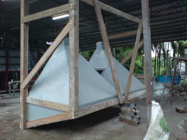 HOPPER1 FRP Hopper Johor Bahru (JB), Malaysia, Kulai FRP Mould Products, Clarifier Tanks | Tropical Green Engineering Sdn Bhd