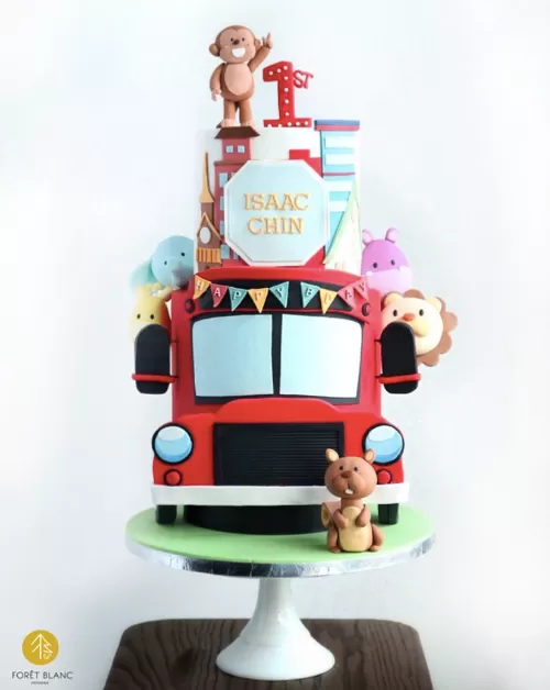 Animal City Cake