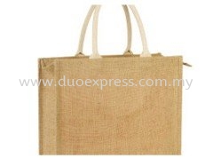 JUTE BAG WITH ZIP GP108 Jute Bag Beg Non Woven Murah Malaysia, Selangor, Kuala Lumpur (KL), Petaling Jaya (PJ) Supplier, Suppliers, Supply, Supplies | Duo Express