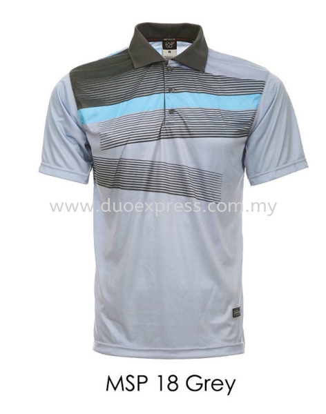 MSP 18 Grey Collar T Shirt Baju Polo T shirt Sublimation- Ready Made Baju Uniform Ready Made Promosi Malaysia, Selangor, Kuala Lumpur (KL), Petaling Jaya (PJ) Supplier, Suppliers, Supply, Supplies | Duo Express