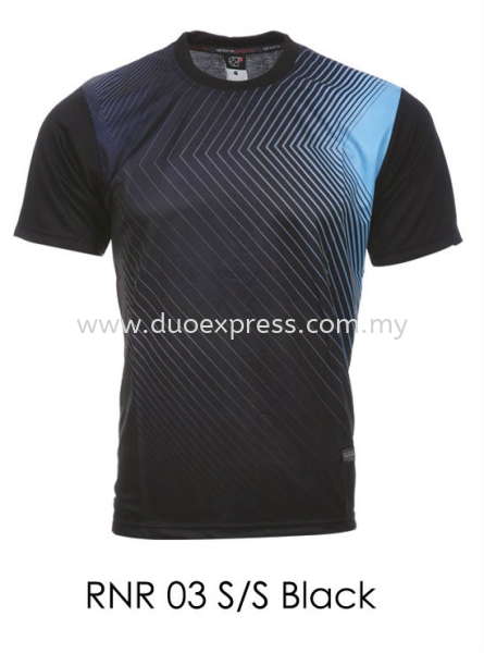 RNR 03 SS Black Jersi t shirt Sublimation- ReadyMade Baju Uniform Ready Made Promosi Malaysia, Selangor, Kuala Lumpur (KL), Petaling Jaya (PJ) Supplier, Suppliers, Supply, Supplies | Duo Express