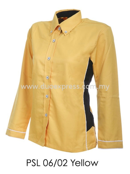 PSL 06 02 Yellow Ladies Corporate Shirt Baju F1 Korporat Ladies Ready Made Baju Uniform Ready Made Promosi Malaysia, Selangor, Kuala Lumpur (KL), Petaling Jaya (PJ) Supplier, Suppliers, Supply, Supplies | Duo Express