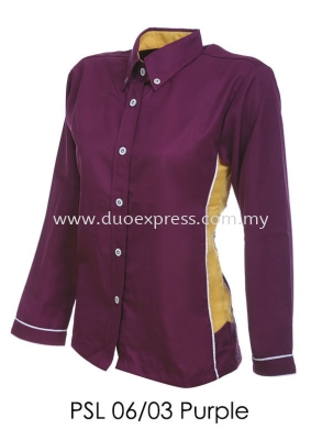 PSL 06 03 Purple Ladies Corporate Shirt