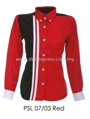 PSL 07 03 Red Ladies Corporate Shirt