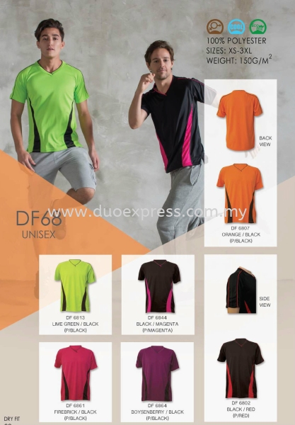 V neck Microfibre T-Shirt DF-68 Baju O Roundneck Microfibre T-Shirt  Baju Uniform Ready Made Promosi Malaysia, Selangor, Kuala Lumpur (KL), Petaling Jaya (PJ) Supplier, Suppliers, Supply, Supplies | Duo Express