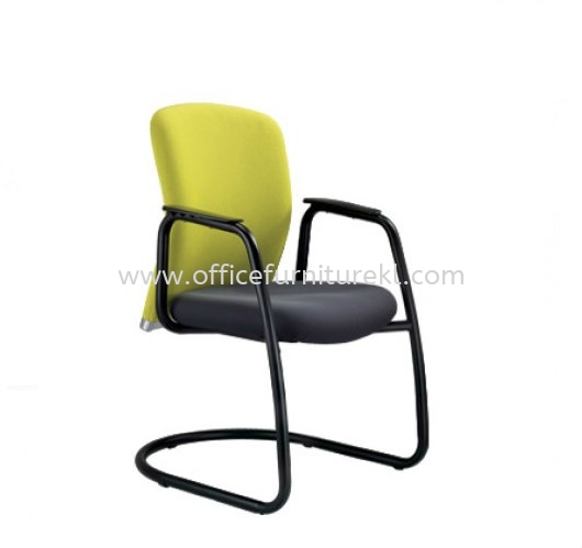 BRYON VISITOR EXECUTIVE CHAIR | LEATHER OFFICE CHAIR KELANA JAYA