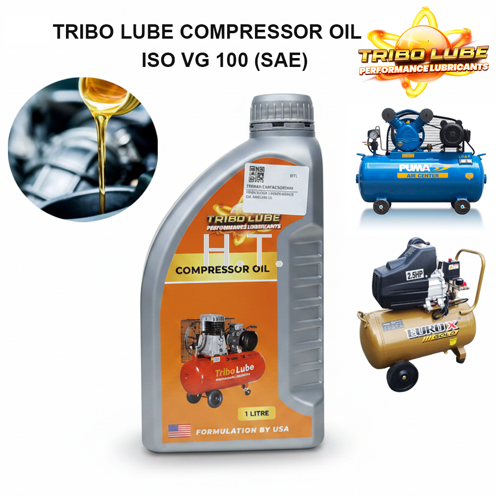 TRIBO LUBE COMPRESSOR OIL ISO VG 100 (SAE) | RECIPROCATING AIR COMPRESSOR LUBRICANT | INDUSTRIAL HIGH TEMPERATURE & HIGH PRESSURE COMPRESSOR OIL