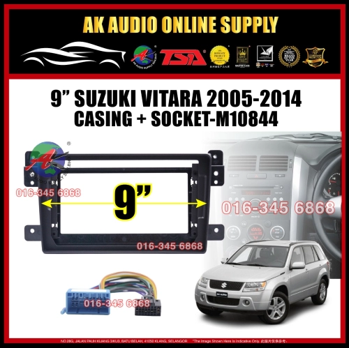 Suzuki Vitara 2005 - 2014 Android Player  9" inch Casing + Socket -M10844