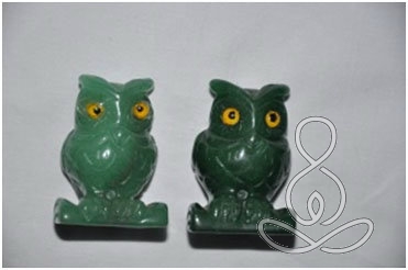 2 JADE OWLS 2'' Green Bird Crystal Healing Stone Animals Crystal and Gemstones Store Selangor, Malaysia, Kuala Lumpur (KL), Puchong Classes, Instructor, Courses | Ekta Holistic Centre Sdn Bhd