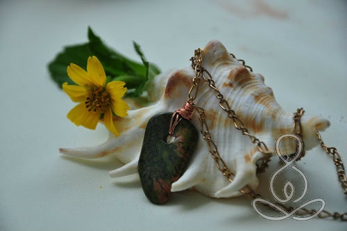 Unakite Tumbled Necklace Pink Green Stone Necklaces Crystal and Gemstones Store Selangor, Malaysia, Kuala Lumpur (KL), Puchong Classes, Instructor, Courses | Yogi Solutions Plt