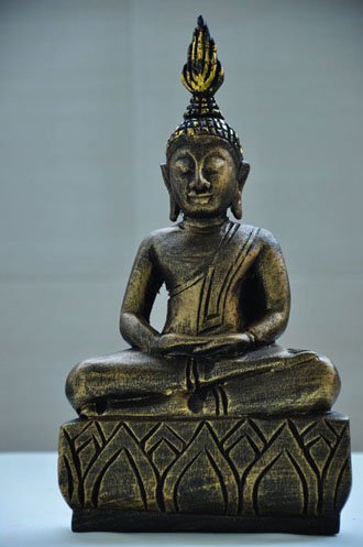 Golden Wooden Buddha