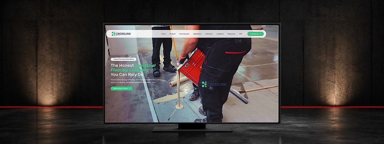 MICROCEMENT Industrial Flooring Website Design Case Study in Johor Bahru
