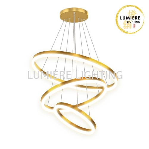 Post Modern Minimalist Hairline Gold Luxury Pendant Light