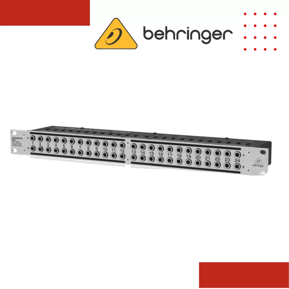 Behringer Ultrapatch Pro PX3000 48-point 1/4" TRS Balanced Patchbay