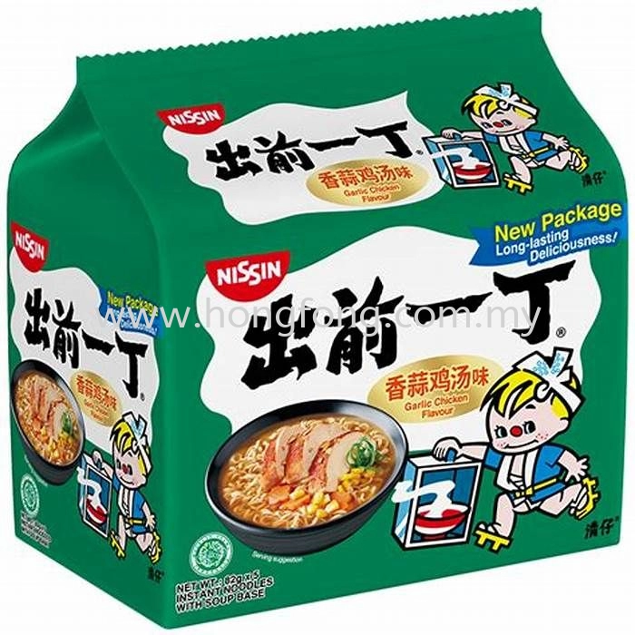 NISSIN DEMAE RAMEN 5'S M/P-GARLIC CHIC(82G)