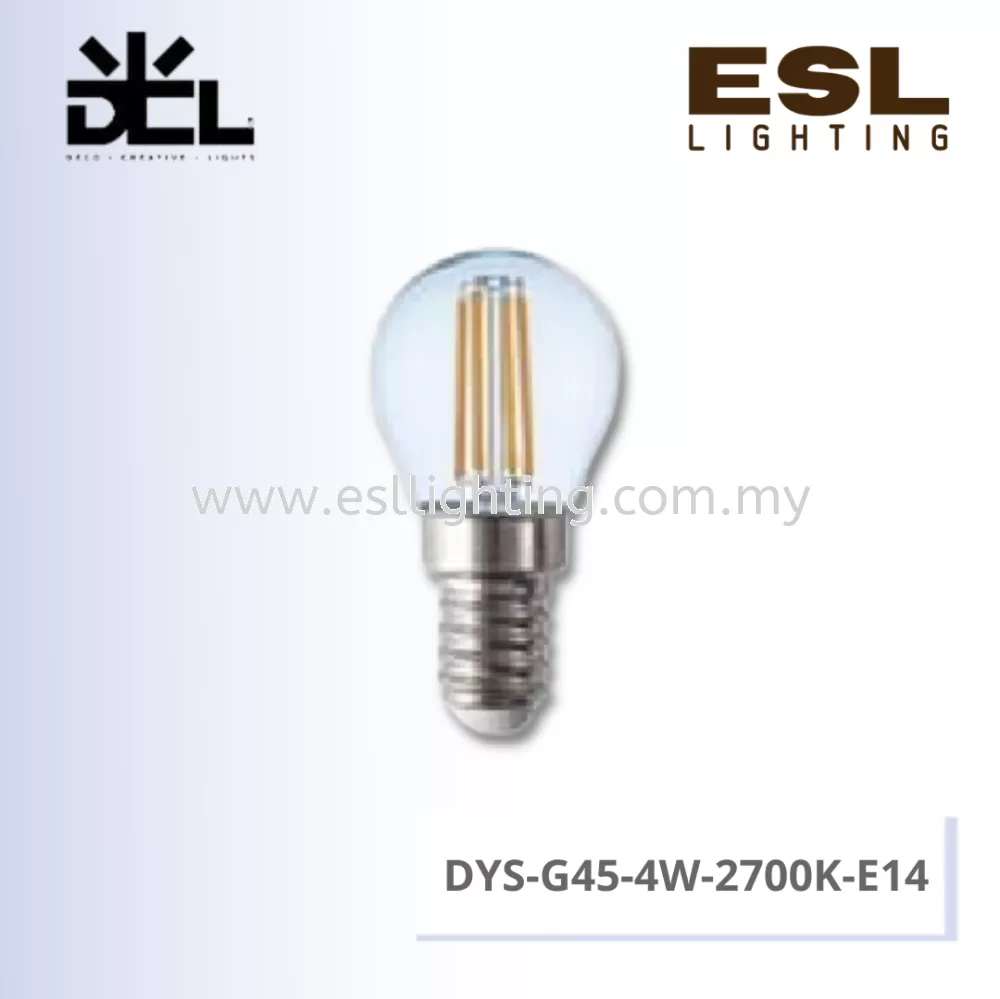 DCL LED FILAMENT PING PONG BULB E14 4W - DYS-G45-4W-2700K-E14