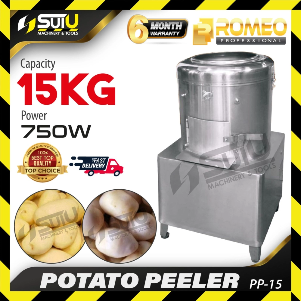 ROMEO PP-15 / PP15 Potato Peeler Machine / Mesin Pengupas Kentang 750W