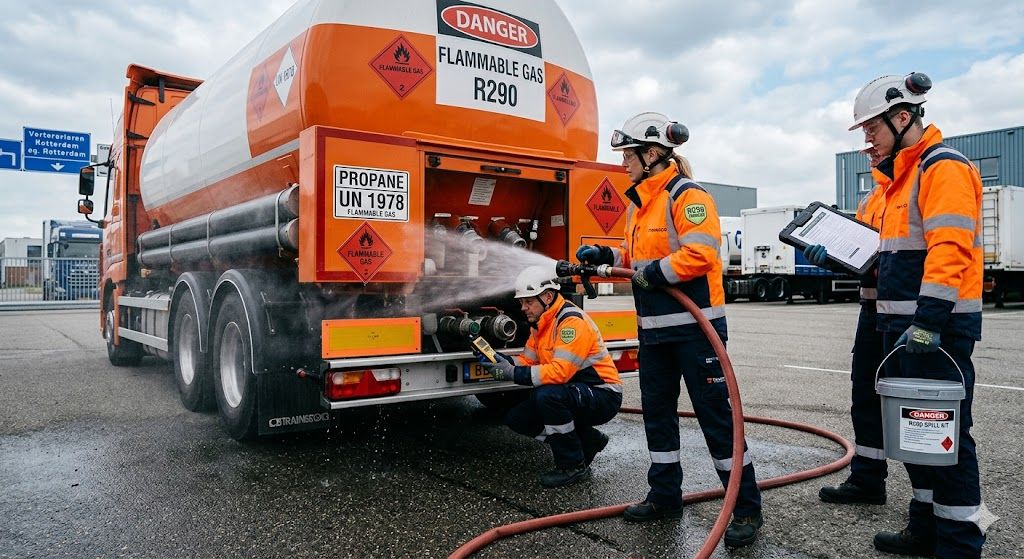 R290 emergency procedures during transport