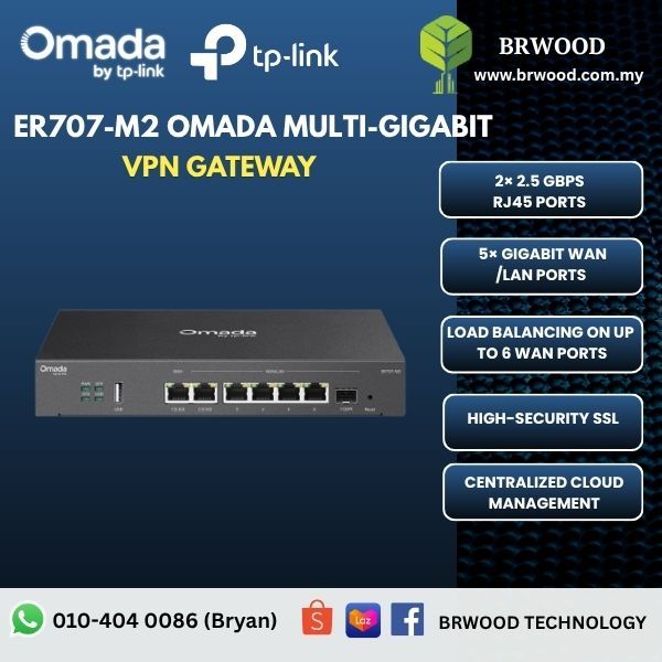 OMADA TP-LINK ER707-M2: Multi-Gigabit VPN Gateway