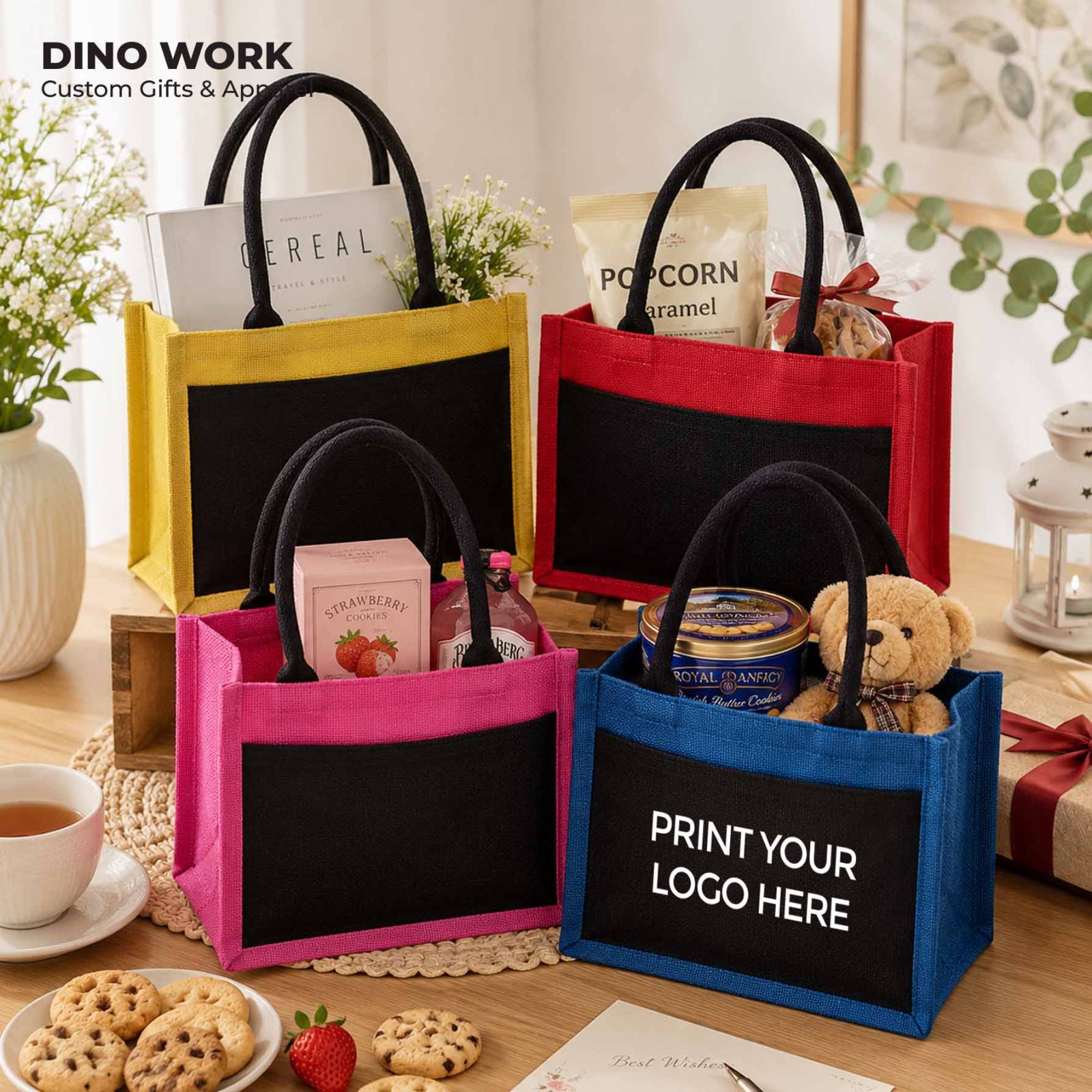Jute Bag (with front pocket)