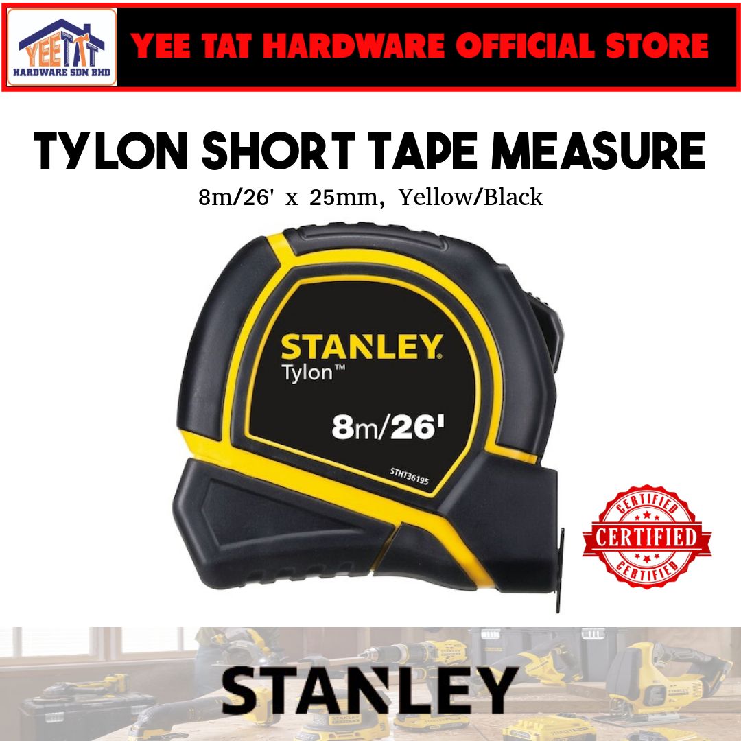 [ STANLEY ] STHT36195 TYLON SHORT TAPE 8M/26' X 25mm