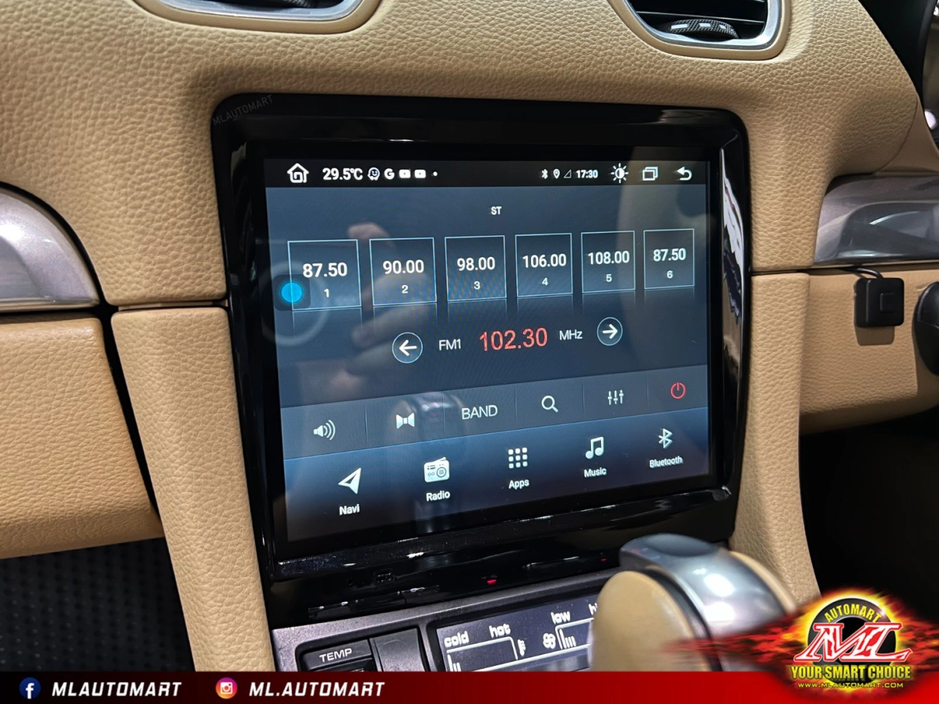 Porsche Cayman 718 Android Monitor