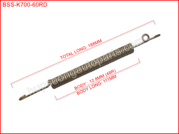 FORD K700 2000E-2296G REAR BRAKE SHOE SPRING #60=LONGTL188MM (BSS-K700-60RD)