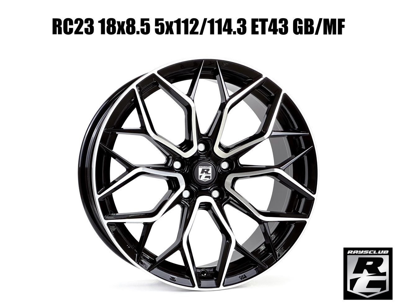 RC23 18x8.5 5x112/114.3 ET43 GB/MF