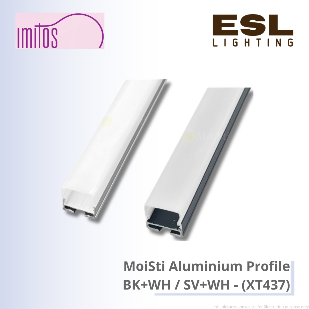 IMITOS MoiSti Aluminium Profile SV+WH / BK+WH - XT437