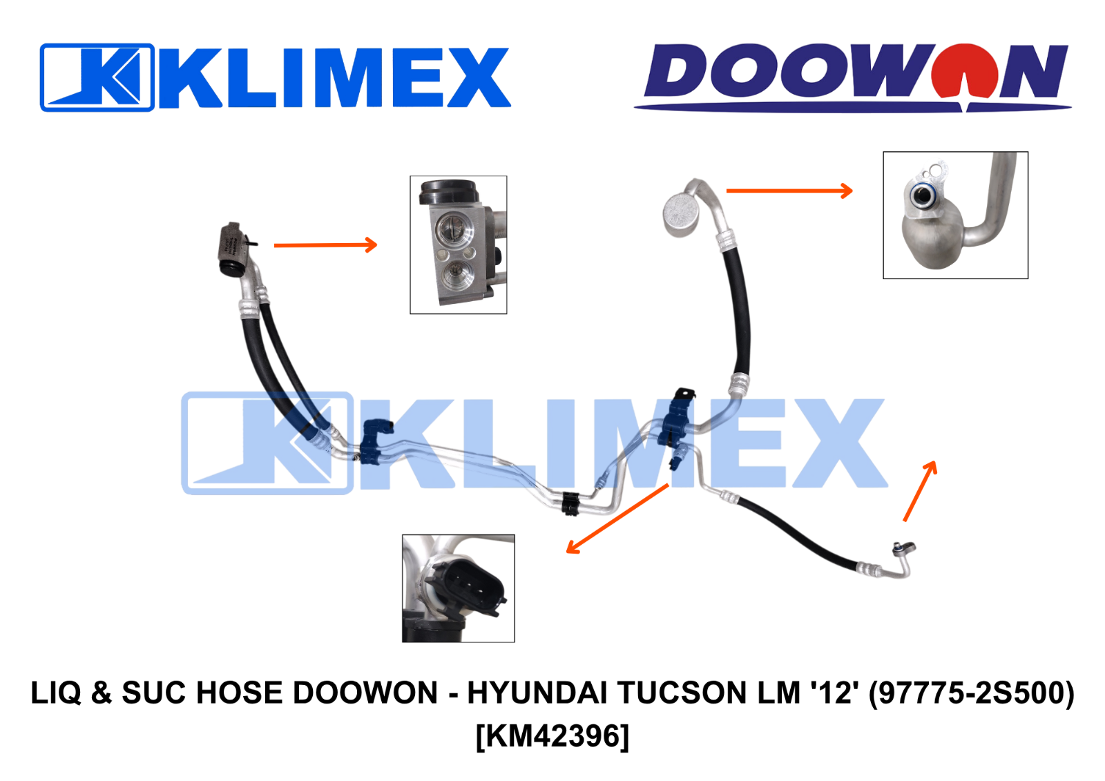 LIQ & SUC HOSE DOOWON - HYUNDAI TUCSON LM '12' (97775-2S500) [KM42396]