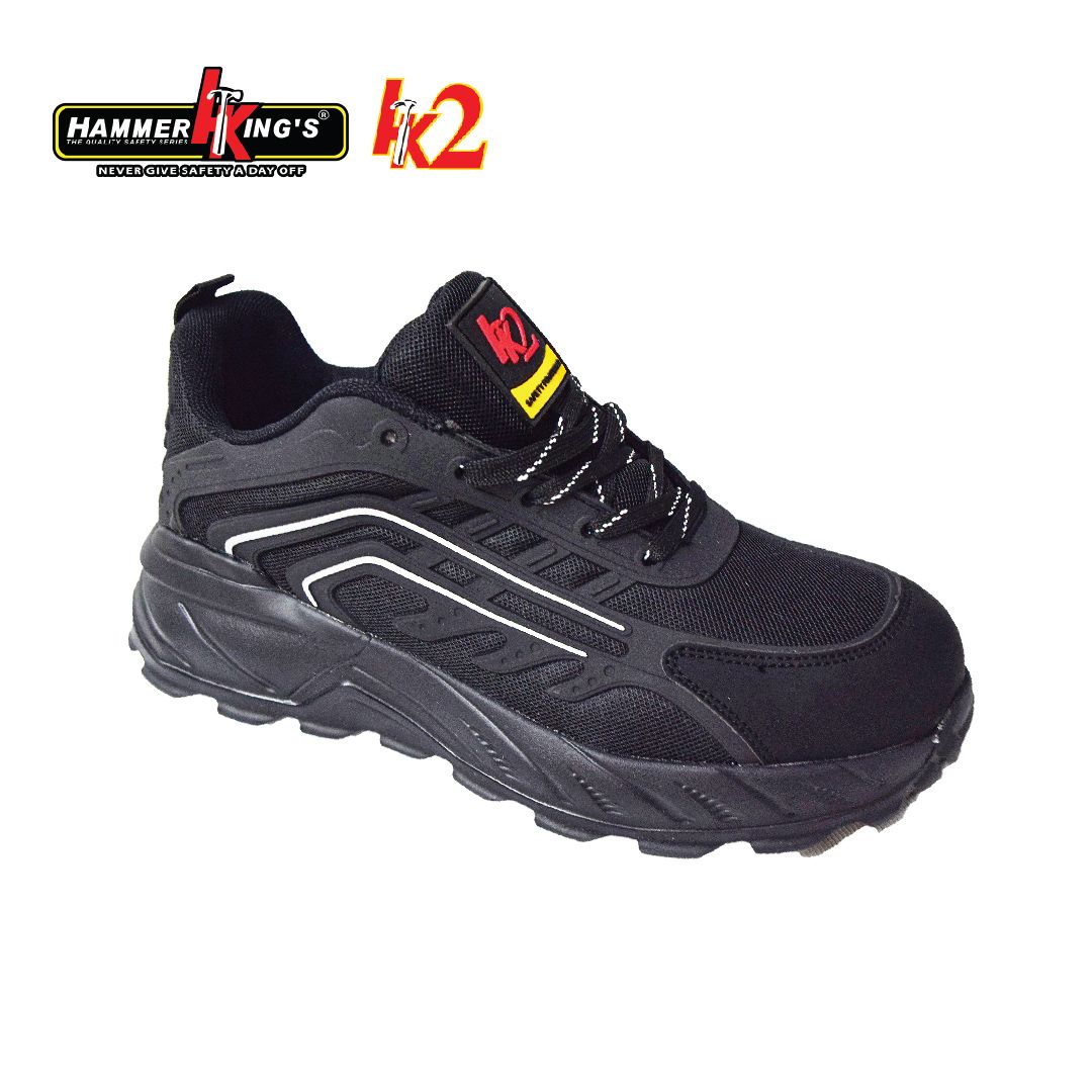 MEN LACE-UP INDUSTRIAL SAFETY SHOE (HK2 15005-BK)(NR.NM)
