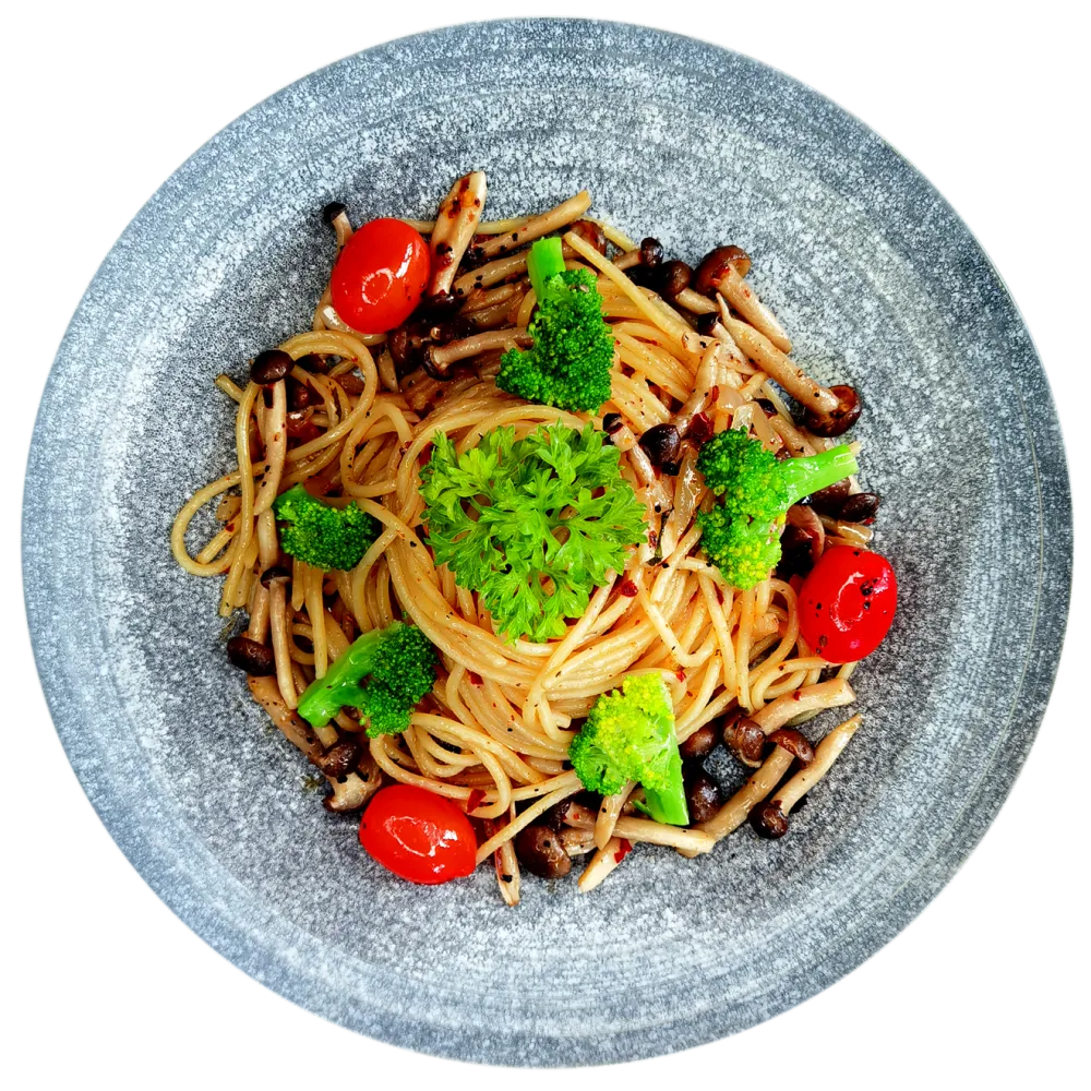 Vege & Mushroom Aglio Olio