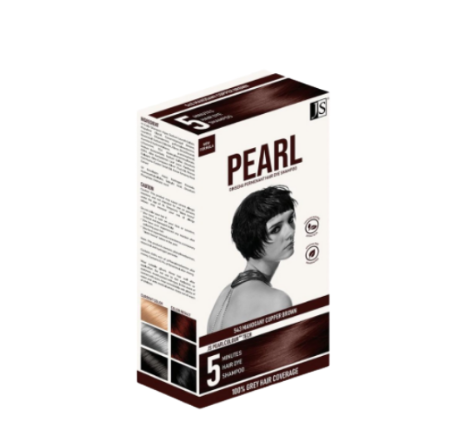 JS Black Pearl Shampoo & Conditioner 60ml (543 Mahogany Copper Brown)