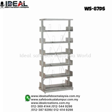 Office Steel Furniture Double Sided Library Shelving Without Side Panel -  Starter Bay